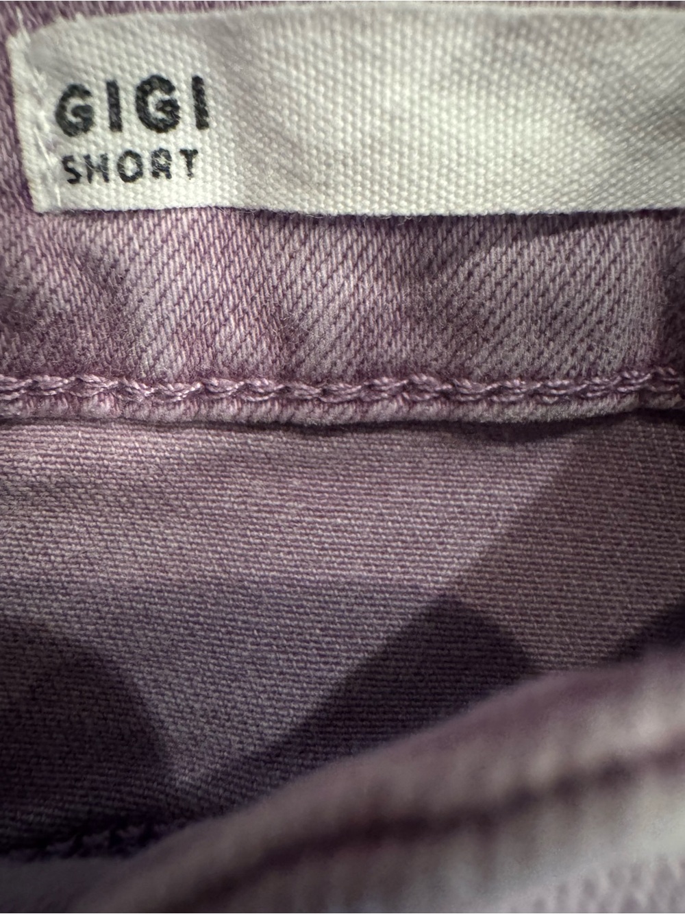 Dear John Gigi Distressed Lavender Denim Shorts Size 31 EUC Raw Hem - Picture 3 of 6